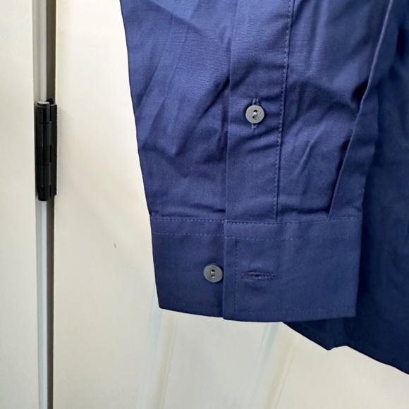 Alfani Modern Classic-Fit Stretch Solid Button-Down Shirt XL Classic Fit Blue - Picture 7 of 11